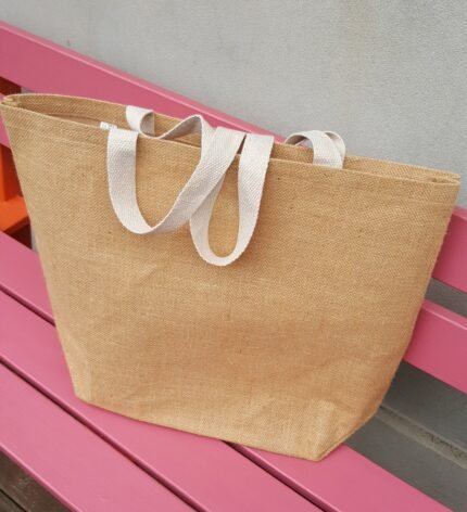 Natural Jute Shopping Tote